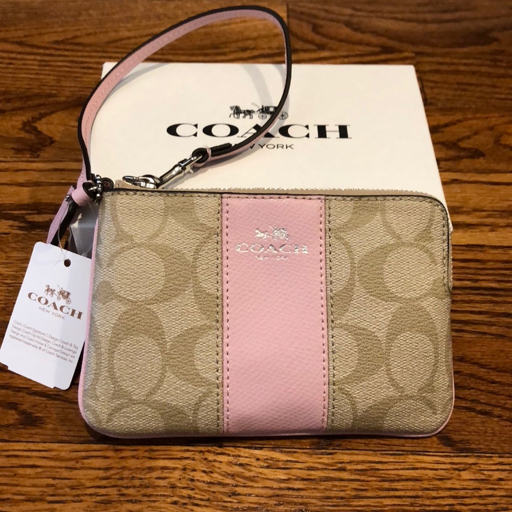 NWT Small Coach Wristlet